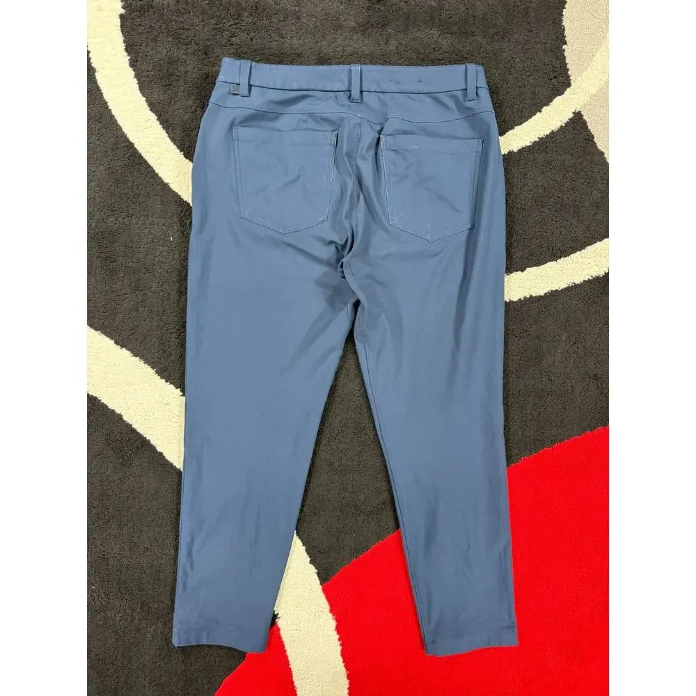Lululemon Pants Mens 32x28 Navy Stretch Travel Casual Performance ABC Pant Slim